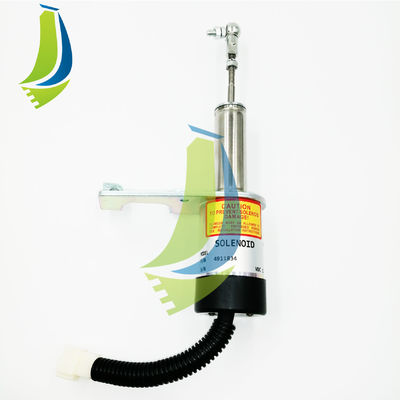4911834 12V Diesel Engine Stop Solenoid Fuel Shutoff Valve for Engine Excavator Parts